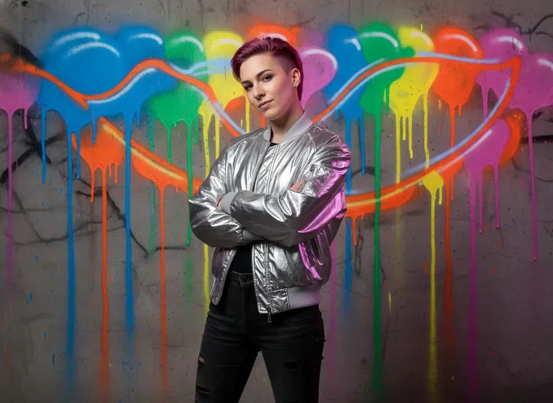 Portrait of emerging LGBTQ artist Nova Ray