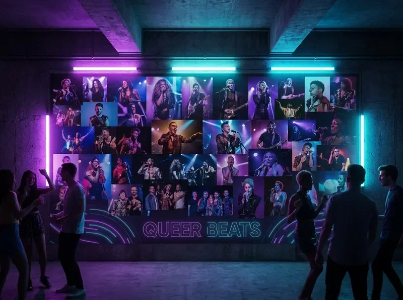 Emerging LGBTQ artists performing in an intimate venue